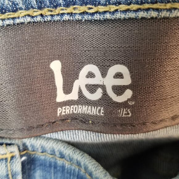 Lee Extreme Motion Performance Jeans Mens 40x30 Blue Straight Tapered Stretch - Picture 12 of 14